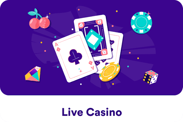 live casino icon with text 2