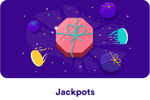 Jackpots icon with text