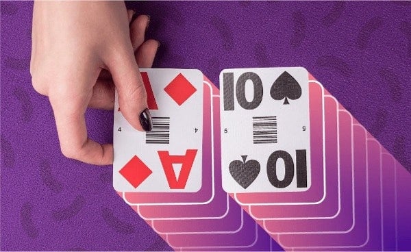 Blackjack casino game icon S