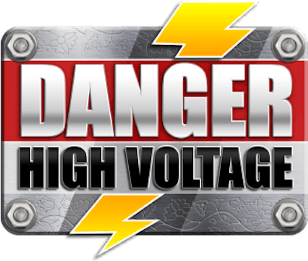 Danger high voltage software logo Danger high voltage software logo