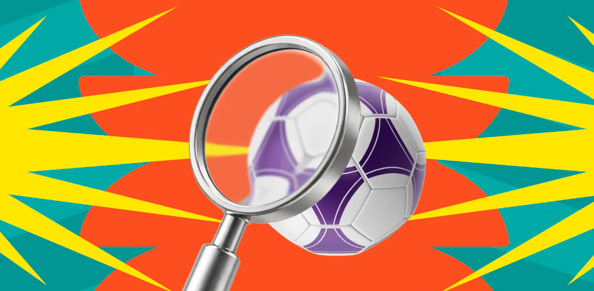 VM 2026 Boll med förstoringsglas