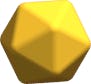 icosahedron yellow 1