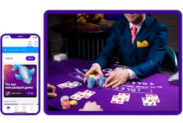 Play live casino on the phone or tablet via the Casumo app